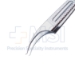 Hoskin #34 Colibri Forceps, Sharp Curved Shafts, Serrated Handle, Overall Length 3-1/4" (83mm) - 11-6-2845