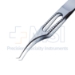 Hoskins Tissue Forceps, #30, Colibri Style, Very Delicate, Micro Grooved Tips, Serrated Handle, 1" Long Shafts, Overall Length 3-3/8" (85mm) - 11-6-2841