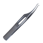Hoskins Tissue Forceps, #30, Colibri Style, Very Delicate, Micro Grooved Tips, Serrated Handle, 1" Long Shafts, Overall Length 3-3/8" (85mm) 344005,11/6/2841,K5-1730