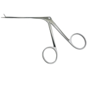 House Alligator Ear Forceps, Fine Model, 6mm Serrated Jaws, 0.9mm Across Jaw, 1.8mm Height Of Jaw, Straight Shaft, Working Length 3-1/4" (82mm), Overall Length 5-2/3" (144mm) 