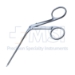 House-Bellucci Scissors, Curved Left, Medium Model, 5mm Blades, Straight Shaft, Working Length 87mm - 232-D30-03