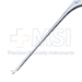 House-Bellucci Scissors, Curved Left, Fine Model, 5mm Blades, 80mm Shaft - 232-D50-04