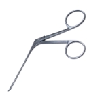 House-Bellucci Scissors, Curved Right, Fine Model, 5mm Blades, 80mm Shaft 