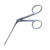 House-Bellucci Scissors, Curved Right, Fine Model, 5mm Blades, 80mm Shaft 
