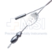 House Suction Irrigator, Angled 2 / 2.5 French, Concaved Thumb Plate Cutoff Hole, Working Length 3 1/3" (85mm) Overall Length 5 1/8" (130mm) - 114-2816-75A