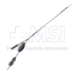 House Suction Irrigator, Angled 2 / 2.5 French, Concaved Thumb Plate Cutoff Hole, Working Length 3 1/3" (85mm) Overall Length 5 1/8" (130mm) - 114-2816-75A