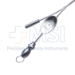 House Suction Irrigator, Angled 2.5 / 4 French, Concaved Thumb Plate Cutoff Hole, Working Length 2-3/4" (70mm) Overall Length 4-1/2" (115mm) - 114-2816-75C