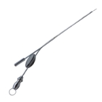 House Suction Irrigator, Angled 2.5 / 4 French, Concaved Thumb Plate Cutoff Hole, Working Length 2-3/4" (70mm) Overall Length 4-1/2" (115mm) 
