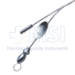 House Suction Irrigator, Angled, 2.5 / 4 French, Concaved Thumb Plate Cutoff Hole, Working Length 3-3/4" (95mm) Overall Length 5-1/2" (140mm) - 114-2816-75CL