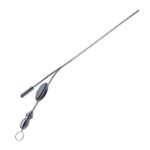 House Suction Irrigator, Angled, 2.5 / 4 French, Concaved Thumb Plate Cutoff Hole, Working Length 3-3/4" (95mm) Overall Length 5-1/2" (140mm) 