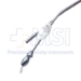 House Suction Irrigator Angled 5 / 7 French, Concaved Thumb Plate Cutoff Hole, Working Length 3-3/4" (95mm), Overall Length 5-1/2" (140mm) - 114-2816-76A5