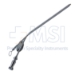 House Suction Irrigator, Angled, 7 / 10 French, Concaved Thumb Plate Cutoff Hole, Working Length 3-3/4" (95mm) Overall Length 5-1/2" (140mm) - 114-2816-77A