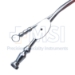 House Suction Irrigator Angled 8 / 12 French, Concaved Thumb Plate Cutoff Hole, Working Length 3-3/4" (95mm), Overall Length 5-1/2" (140mm) - 114-2816-77B