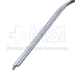 House Suction Irrigator Angled 8 / 12 French, Concaved Thumb Plate Cutoff Hole, Working Length 3-3/4" (95mm), Overall Length 5-1/2" (140mm) - 114-2816-77B