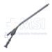 House Suction Irrigator Angled 8 / 12 French, Concaved Thumb Plate Cutoff Hole, Working Length 3-3/4" (95mm), Overall Length 5-1/2" (140mm) - 114-2816-77B