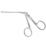 House Wullstein Miniature Ear Cup Forceps, 0.6mm x 1.2mm Cups, Angled Up 35 Degrees, Extra Fine, Working Length 3.2" (82mm) 