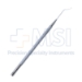 Hunkeler Lens Hook, Hemi-Ball, Angled/Slightly Vaulted, 0.3mm Diameter, Round Diamond Knurled Handle - 11-4-3706
