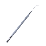 Hunkeler Lens Hook, Hemi-Ball, Angled/Slightly Vaulted, 0.3mm Diameter, Round Diamond Knurled Handle 659937,11/4/3706,K3-2695