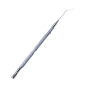 Hunkeler Lens Hook, Hemi-Ball, Angled/Slightly Vaulted, 0.3mm Diameter, Round Diamond Knurled Handle 659937,11/4/3706,K3-2695