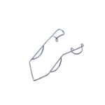 Infant Self Retaining Retractor, Medium, Round Wire Blades, Blade Length 8mm, Overall Length 1-1/2" (38mm) 