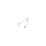 Infant Wire Speculum, U-Shaped End Angled Slightly Upward, Round Blades, Blade Length 4mm, Spread 20mm, Overall Length 1-1/2" (38mm) 1666179,11/2/6461,K1-5350