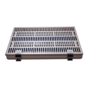 Instrument Cassette, Anodized Aluminum, Pin Mat, No Tray Or Accessory Area, 10-1/2" x 15" x 1-1/2" 