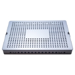 Instrument Tray, Base, Anodized Aluminum, Lid, Mat, 10-1/2" x 15-1/2" x 1-1/2" (260mm x 380mm x 40mm) 
