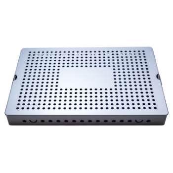 Instrument Tray, Base, Anodized Aluminum, Lid, Mat, 10-1/2" x 15-1/2" x 1-1/2" (260mm x 380mm x 40mm) 