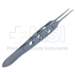 Iowa State Fixation Forceps, Straight Shafts, 1 x 2 Teeth, Flat Handle, Polished Finish, Overall Length 3-3/8" (86mm) - 5-2835