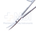 Iris Scissors, Curved, Square Edge Shanks, Sharp Tips, Beveled Blades, Small Ring Handles, Two Tone Finish, Overall Length 3-3/4" (95mm) - 19-13101
