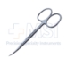 Iris Scissors, Curved, Square Edge Shanks, Sharp Tips, Beveled Blades, Small Ring Handles, Two Tone Finish, Overall Length 3-3/4" (95mm) - 19-13101
