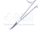 Iris Scissors, Curved, Two Tone Finish, Mid-Screw To Tip Length 30mm, Overall Length 4-1/2" (115mm) - 19-13109