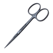 Iris Scissors, Straight, Square Edge Shanks, Sharp Tips, Beveled Blades, Small Ring Handles, Overall Length 3-3/4" (95mm) 