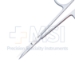 Iris Scissors, Straight, Sharp Tips, Square Edge Shanks, Larger Ring Handles, Two Tone Finish, Overall Length 4-1/2" (115mm) - 19-13108