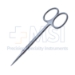Iris Scissors, Straight, Sharp Tips, Square Edge Shanks, Larger Ring Handles, Two Tone Finish, Overall Length 4-1/2" (115mm) - 19-13108