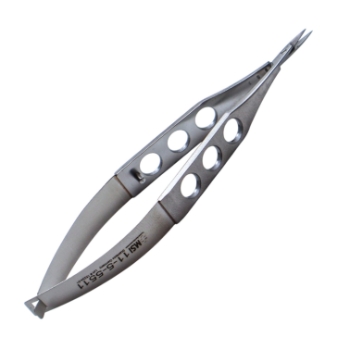 Iris Scissors, Straight, Small Blades, 10mm Mid-Screw To Tip, Three Hole Handle, Overall Length 4-1/4" (110mm) 1319200,11/5/5511,K4-4400,08-0332