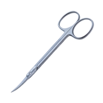Iris Scissors, Curved, Mid-Screw To Tip Length Of 30mm, Two Tone Finish, Overall Length 4-1/2" (115mm) 