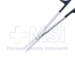 Iris Scissors, Super Cut, Curved, Sharp Tips, Bottom Blade Serrated, Black Ring Handles, Overall Length 4-1/2" (115mm) - 19-133111