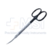 Iris Scissors, Super Cut, Curved, Sharp Tips, Bottom Blade Serrated, Black Ring Handles, Overall Length 4-1/2" (115mm) - 19-133111