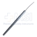 Iris Spatula, 1mm Wide x 30mm Long Malleable Blade, Serrated Flat Handle, Polished Finish, Overall Length 5-1/8" (130mm) - 5-1817