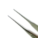 Iris Style Bipolar Forceps, Straight, 0.4mm Tip, 10mm High Polish Area, Overall Length 3-1/2" (89mm) - 108-07-01A