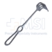 Israel Rake Retractor, 3 Prongs, Blunt, 40mm x 40mm (1-9/16" x 1-9/16") Finger Hole, Loop Grip Handle, Overall Length 9-1/2" (241mm) - E1080