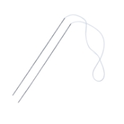Jackson Lacrimal Intubation Set, Single Use Item, Malleable Stainless Steel, Polished Finish, Blunt Tip, Set Consisting Of Two 20ga Thin Wall Jackson Probes, 155mm (6 1/10") Long, 300mm (11 4/5") Of Silicone Tubing Fastened Onto Probe, Overall Length 24" (610mm) 5-6762,665420,11/8/3721,K7-2610
