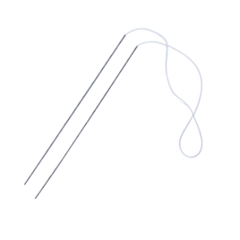 Jackson Lacrimal Intubation Set, Single Use Item, Malleable Stainless Steel, Polished Finish, Blunt Tip, Set Consisting Of Two 20ga Thin Wall Jackson Probes, 155mm (6 1/10") Long, 300mm (11 4/5") Of Silicone Tubing Fastened Onto Probe, Overall Length 24" (610mm) 5-6762,665420,11/8/3721,K7-2610
