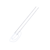 Jackson Lacrimal Intubation Set, Single Use Item, Malleable Stainless Steel, Polished Finish, Blunt Tip, Set Consisting Of Two 20ga Thin Wall Jackson Probes, 155mm (6 1/10") Long, 300mm (11 4/5") Of Silicone Tubing Fastened Onto Probe, Overall Length 24" (610mm) E5651