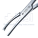 Jacobs Vulsellum Tenaculum Forceps, Curved, 2 x 2 Teeth, With Ratchet, Overall Length 8-1/4" (210mm) - 712-063BX