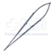 Jacobson Microsurgical Needle Holder, Straight, 0.8mm Diamond Dusted Jaws, Standard Box Lock, 9mm Diameter Round Diamond Knurled Handle, Overall Length 12" (305mm) - 38-9329BX