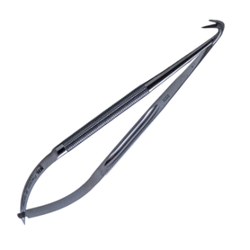 Jacobson Micro Scissors, 125 Degrees Sharp Blades, Round Spring Handle, Overall Length 7" (178mm) 