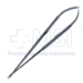 Jacobson Microsurgical Needle Holder, Straight 0.8mm Diamond Dusted Jaws, Box Lock, Round Diamond Knurled Handle, Overall Length 10" (250mm) - 38-9321BX