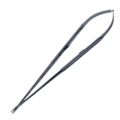 Jacobson Microsurgical Needle Holder, Straight 0.8mm Diamond Dusted Jaws, Box Lock, Round Diamond Knurled Handle, Overall Length 10" (250mm) 